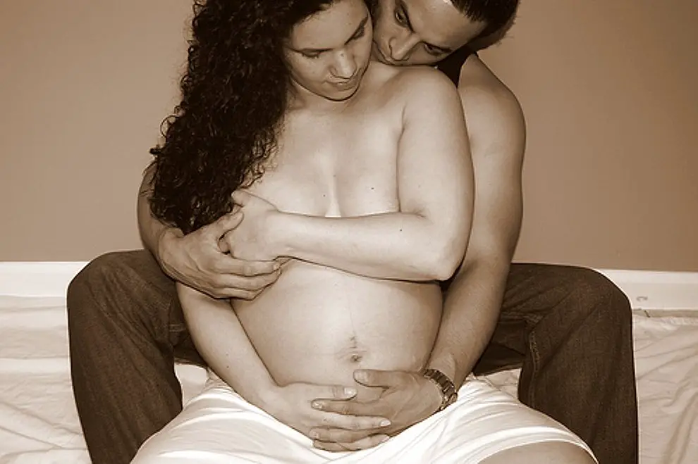 Секс с двумя беременными негритянками фото