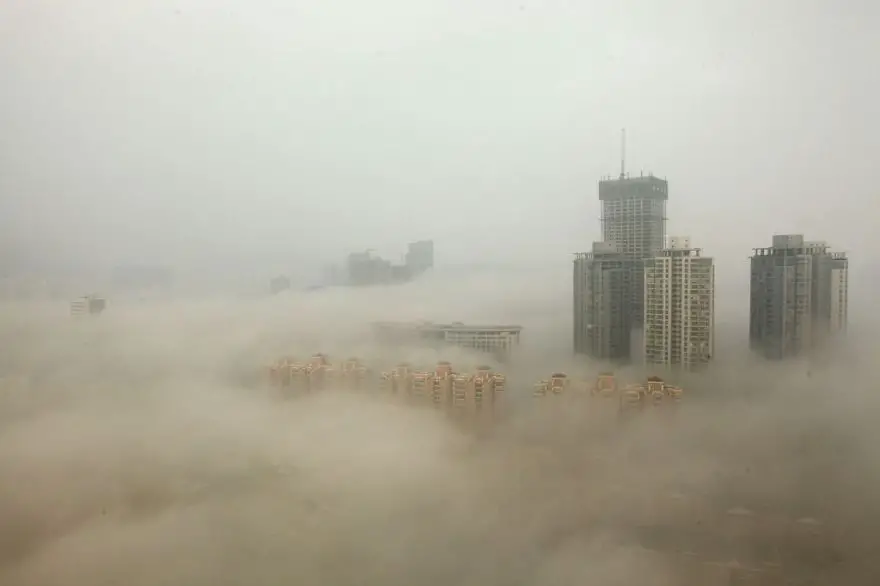 Sunkus smogas ištinka Rytų Kiniją