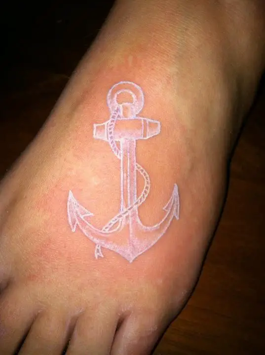 White-Ink-Tattoos-Anchor