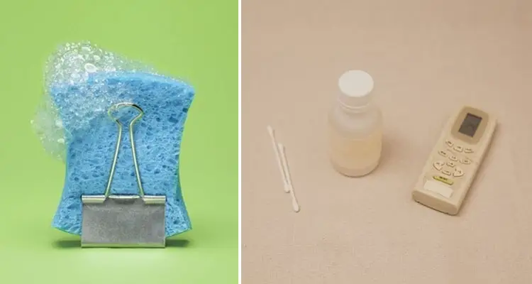 Limpiador mágico para colchón ; jabón de platos y agua oxigenada