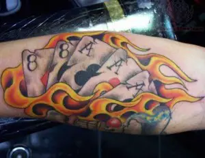 flaming-playing-card-tattoo-design