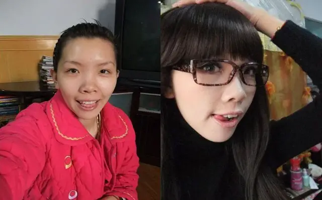 20 chicas asiáticas antes y después del maquillaje ¡Impresionante! |  