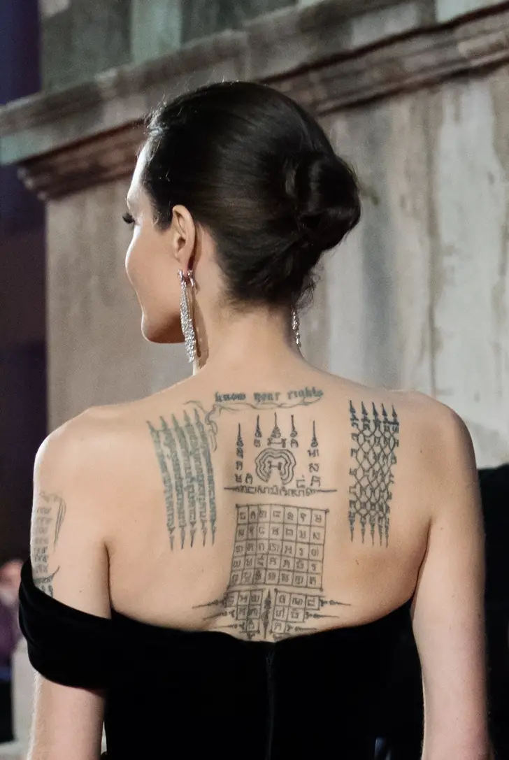 Angelina Jolie Dej Ver Algunos De Sus Tatuajes Y Ya Hay Un Manual Para   A 